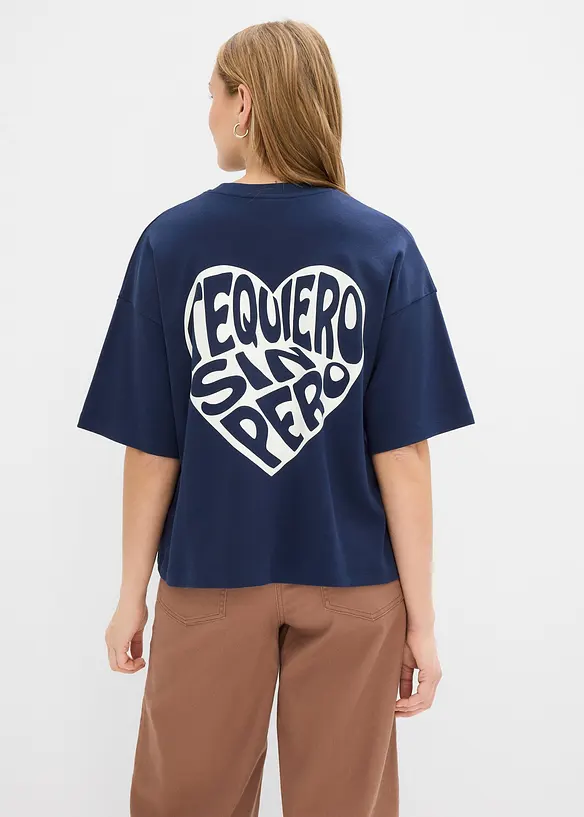 T-shirt boxy in cotone pesante, bonprix