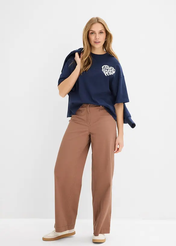 T-shirt boxy in cotone pesante, bonprix
