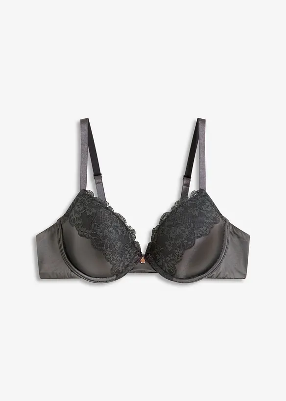 Reggiseno con coppe preformate ed effetto lucido, bonprix