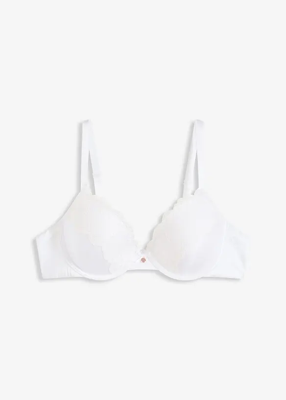 Reggiseno con coppe preformate ed effetto lucido, bonprix