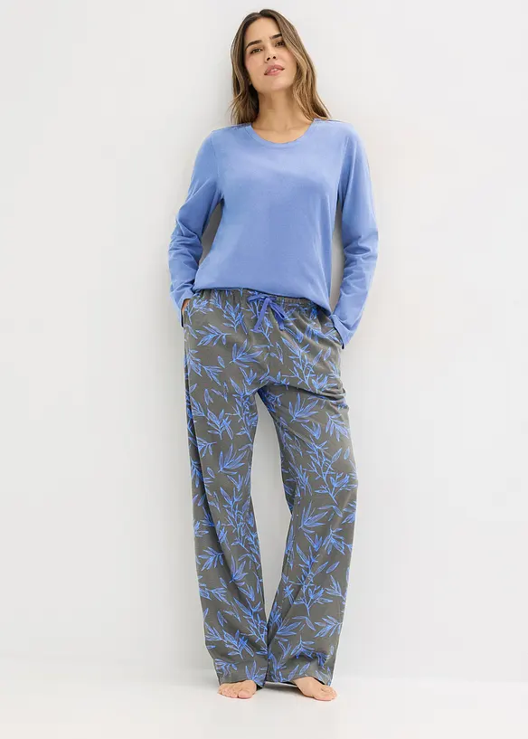 Pigiama in puro cotone (set 3 pezzi), bonprix