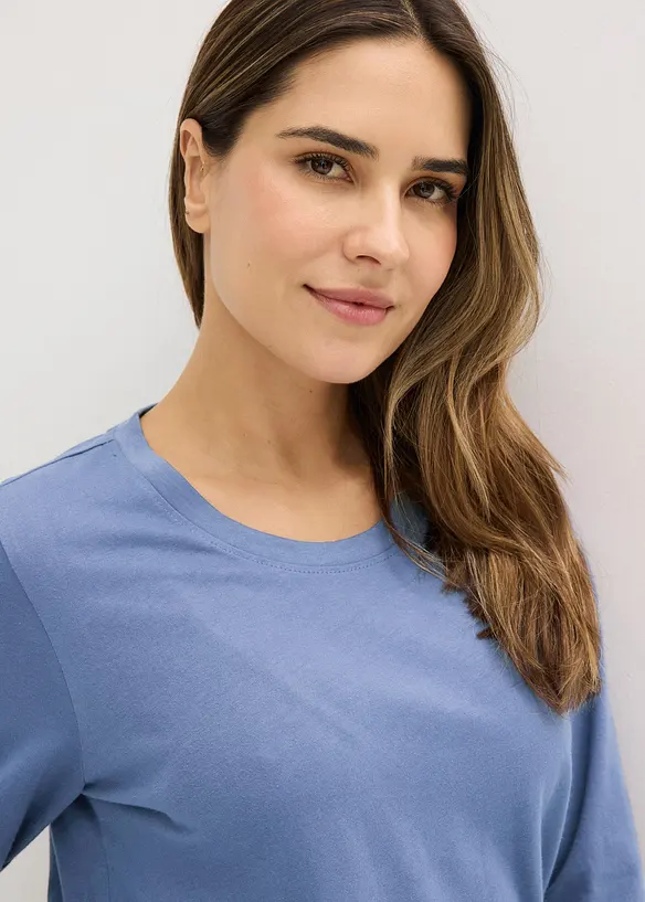 Pigiama in puro cotone (set 3 pezzi), bonprix