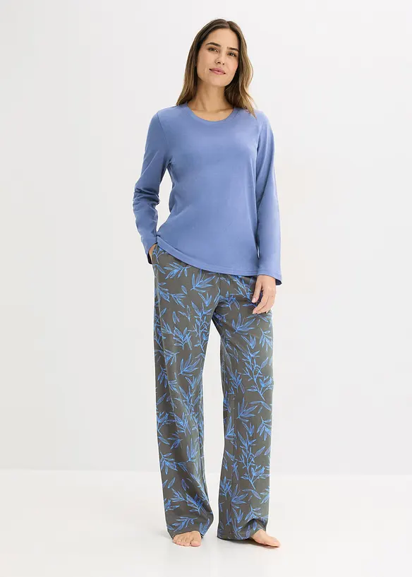 Pigiama in puro cotone (set 3 pezzi), bonprix