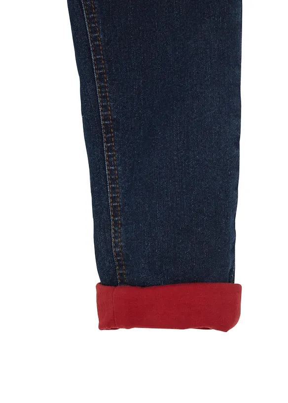 Jeans termici con fodera in jersey regular fit, straight, bonprix