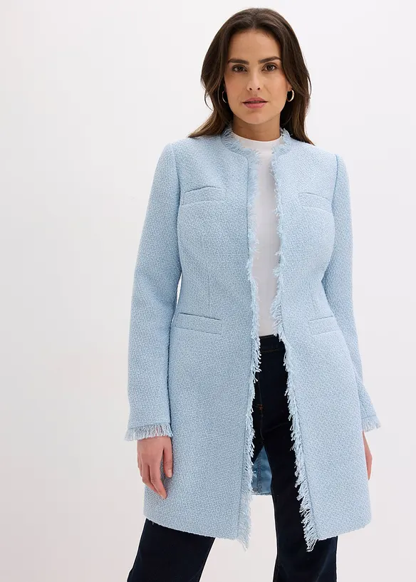 Blazer lungo in boucl&eacute;, bonprix