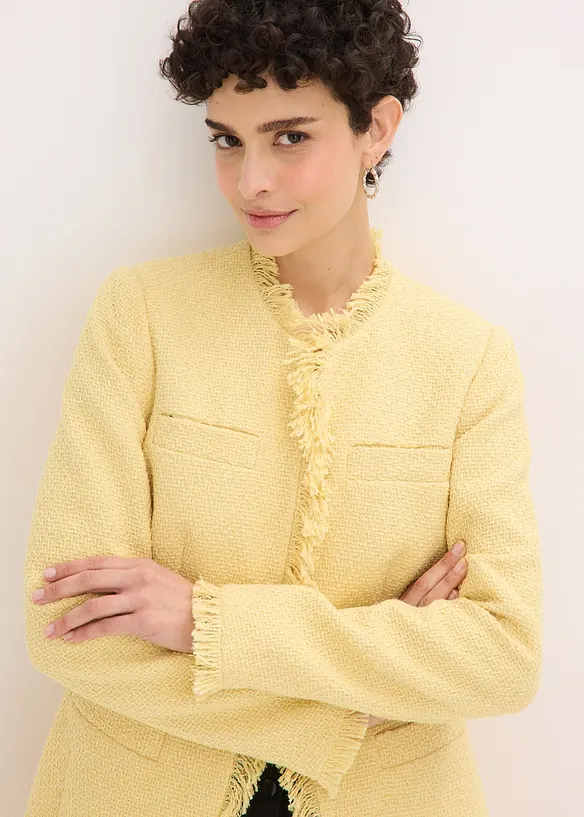 Blazer lungo in boucl&eacute;, bonprix