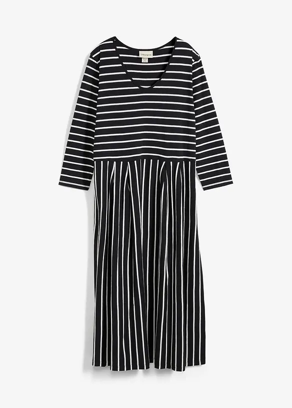 Abito midi in jersey di cotone, bonprix