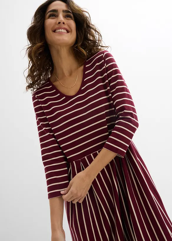 Abito midi in jersey di cotone, bonprix