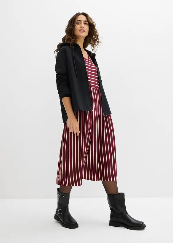 Abito midi in jersey di cotone, bonprix