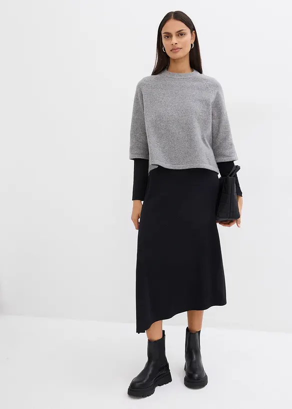 T-shirt in maglia oversize, bonprix