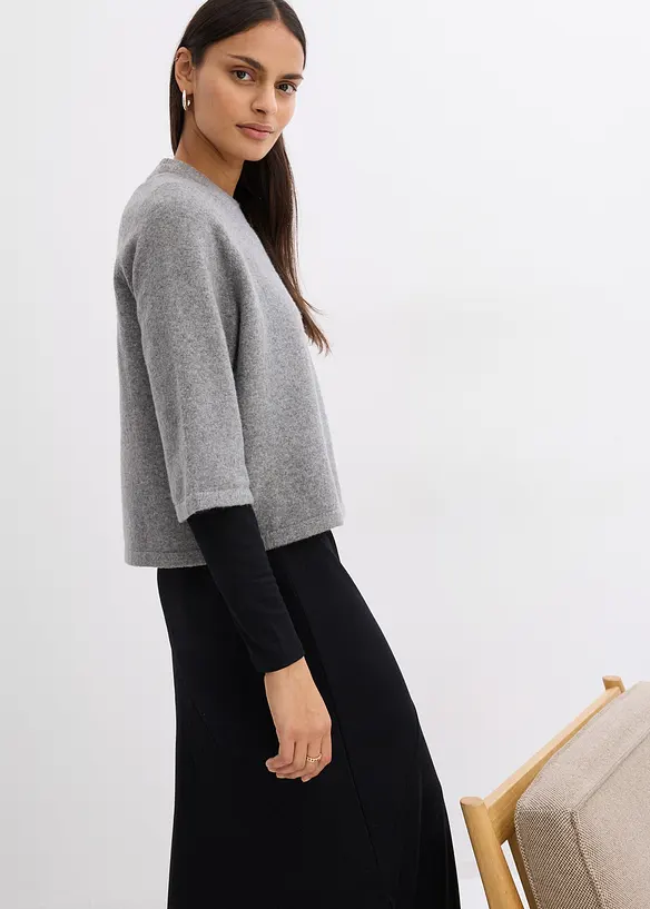 T-shirt in maglia oversize, bonprix