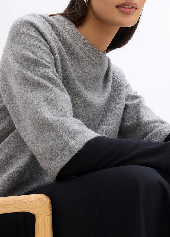 T-shirt in maglia oversize, bonprix