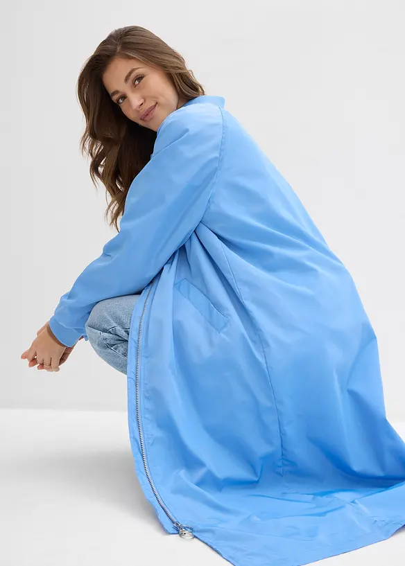 Cappotto blouson con colletto in maglia, bonprix