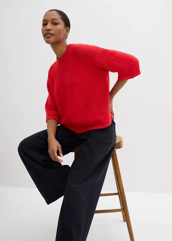 T-shirt in maglia oversize, bonprix