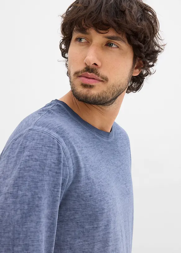 Maglia a maniche lunghe in cotone biologico (pacco da 2), bonprix