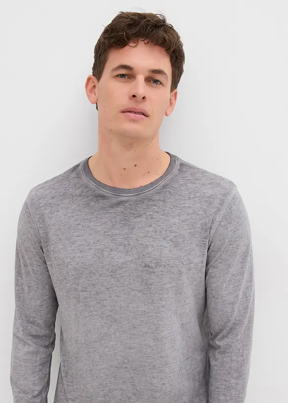 Maglia a maniche lunghe in cotone biologico (pacco da 2), bonprix