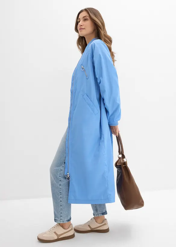 Cappotto blouson con colletto in maglia, bonprix