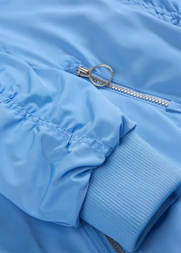 Cappotto blouson con colletto in maglia, bonprix