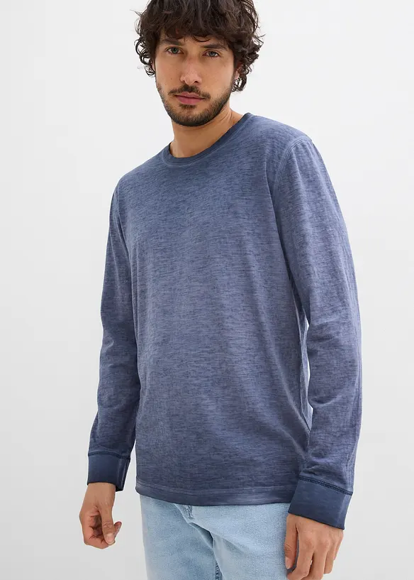 Maglia a maniche lunghe in cotone biologico (pacco da 2), bonprix