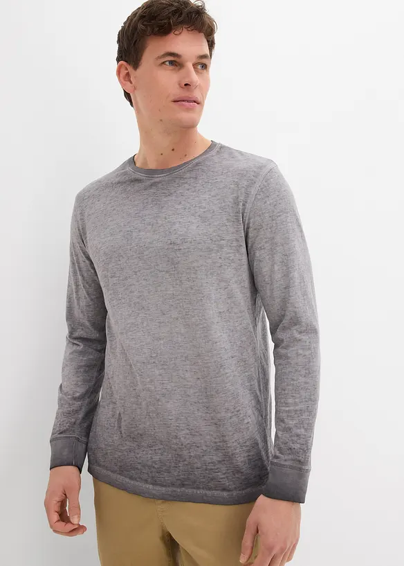 Maglia a maniche lunghe in cotone biologico (pacco da 2), bonprix