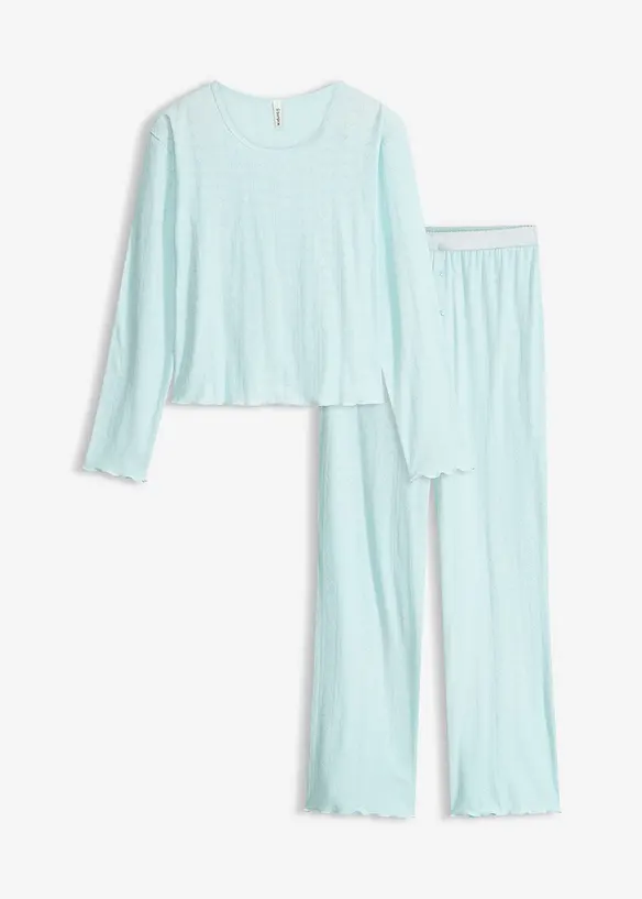 Pigiama leggero con motivo a cuoricini, bonprix