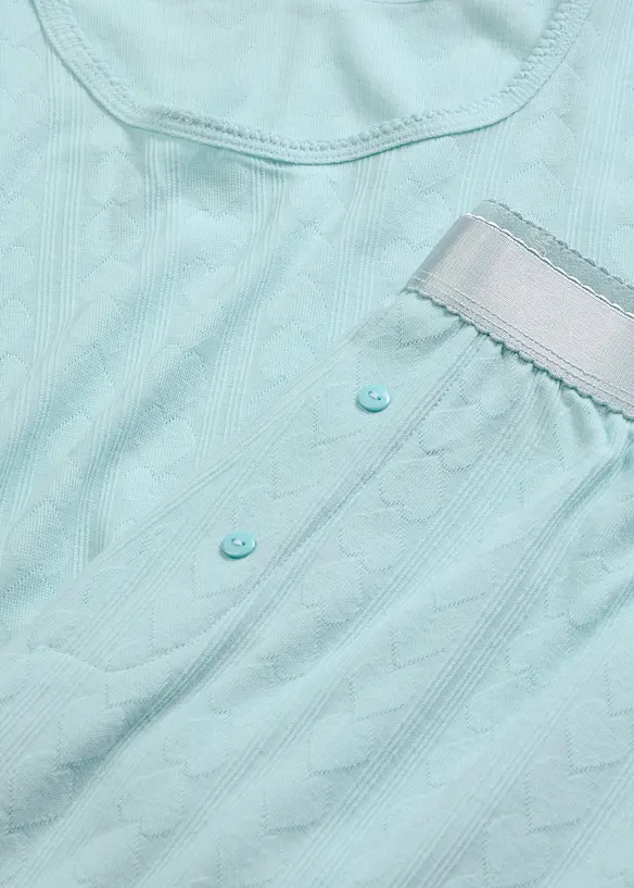 Pigiama leggero con motivo a cuoricini, bonprix