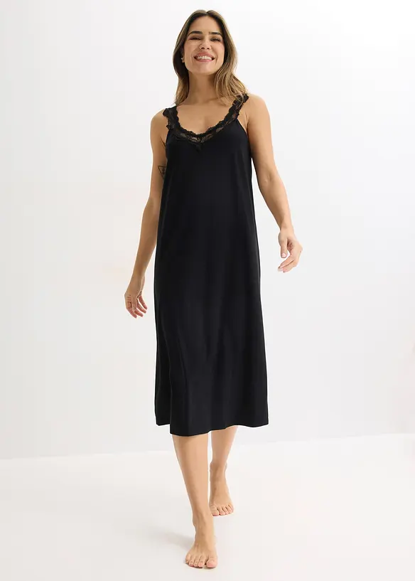 Camicia da notte con pizzo, bonprix