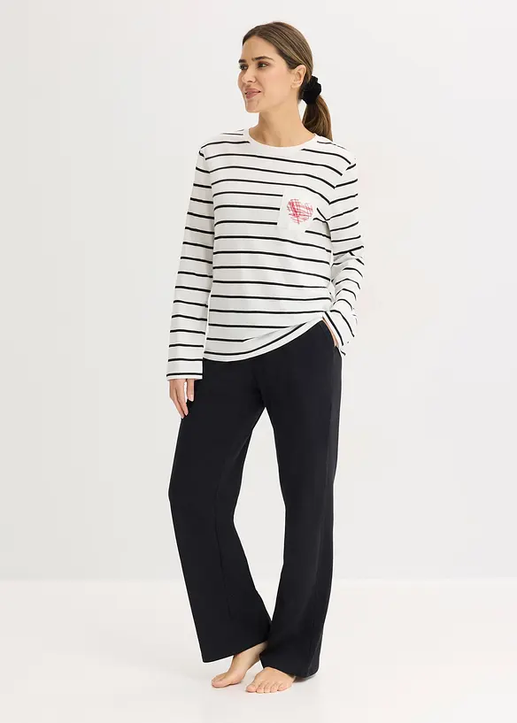 Pigiama in puro cotone, bonprix