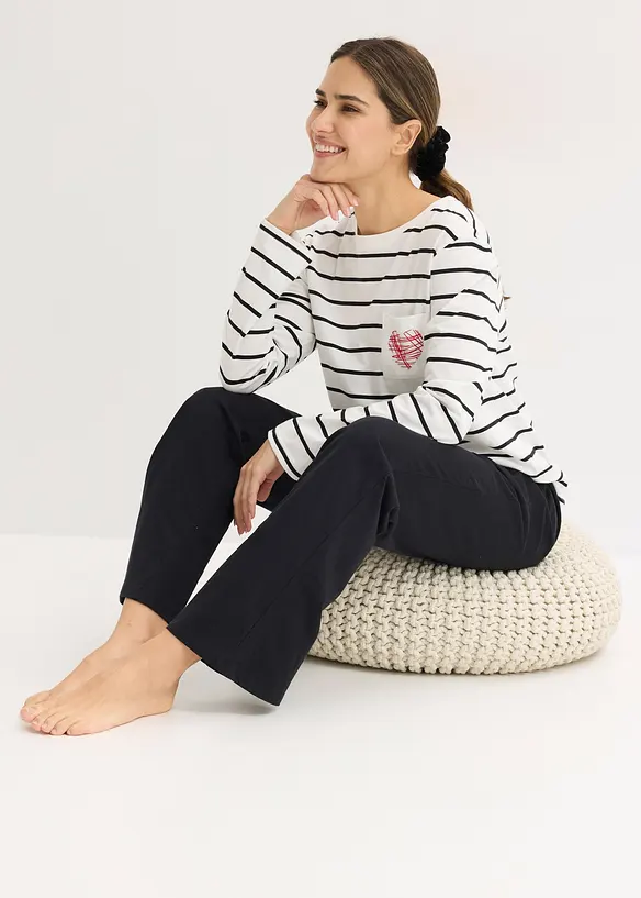 Pigiama in puro cotone, bonprix