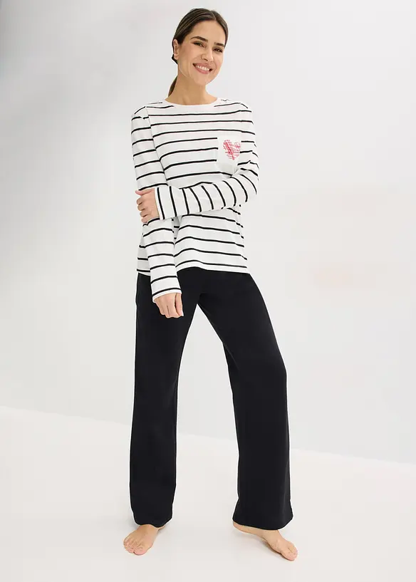 Pigiama in puro cotone, bonprix