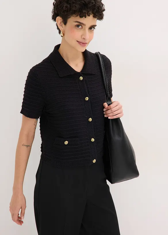 Cardigan con bottoni decorativi, bonprix