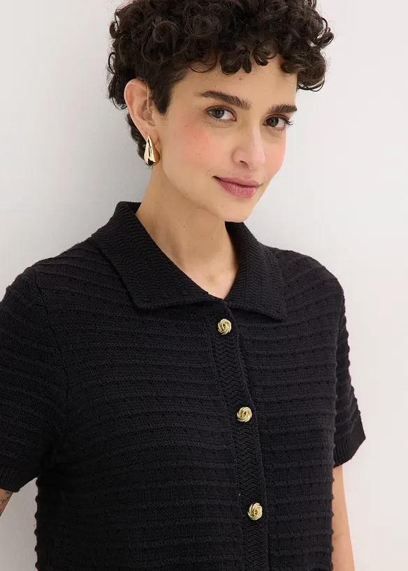 Cardigan con bottoni decorativi, bonprix