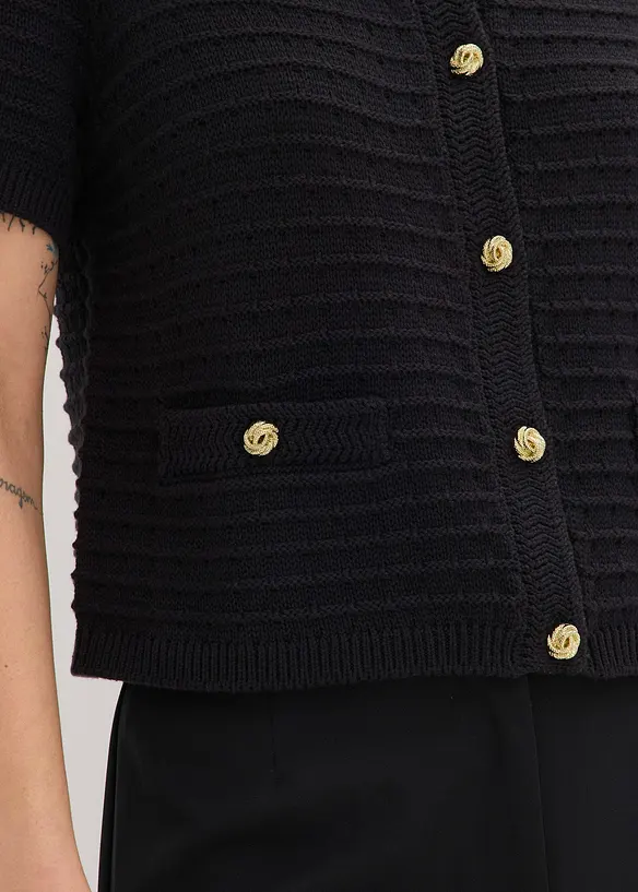 Cardigan con bottoni decorativi, bonprix