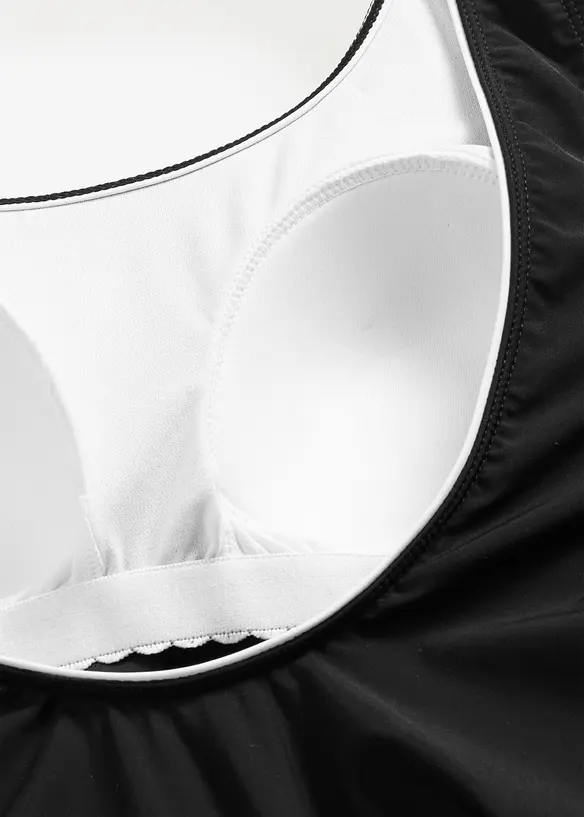 Costume intero con cuciture decorative e effetto modellante leggero, bonprix