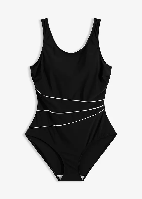 Costume intero con cuciture decorative e effetto modellante leggero, bonprix