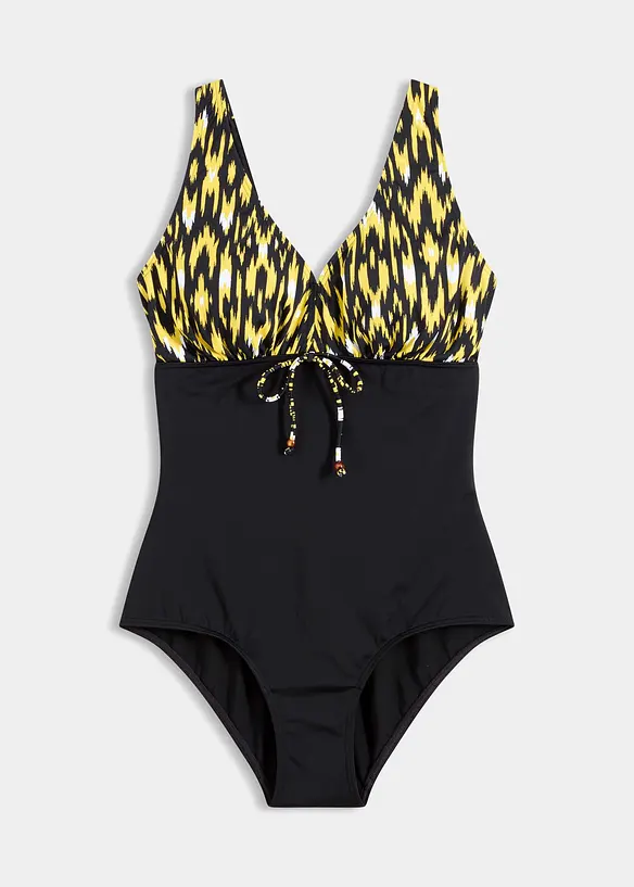 Costume intero con effetto modellante medio e spalline larghe, bonprix