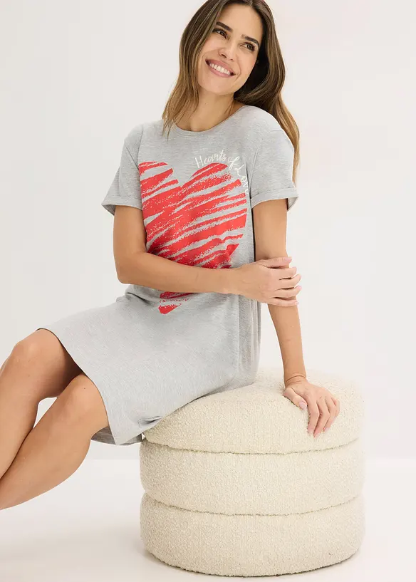 Camicia da notte in puro cotone (pacco da 2), bonprix