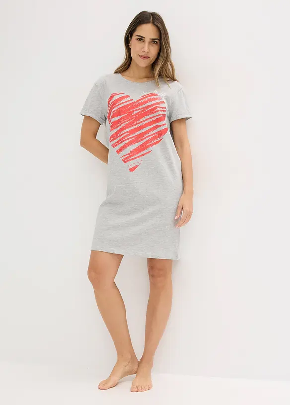 Camicia da notte in puro cotone (pacco da 2), bonprix