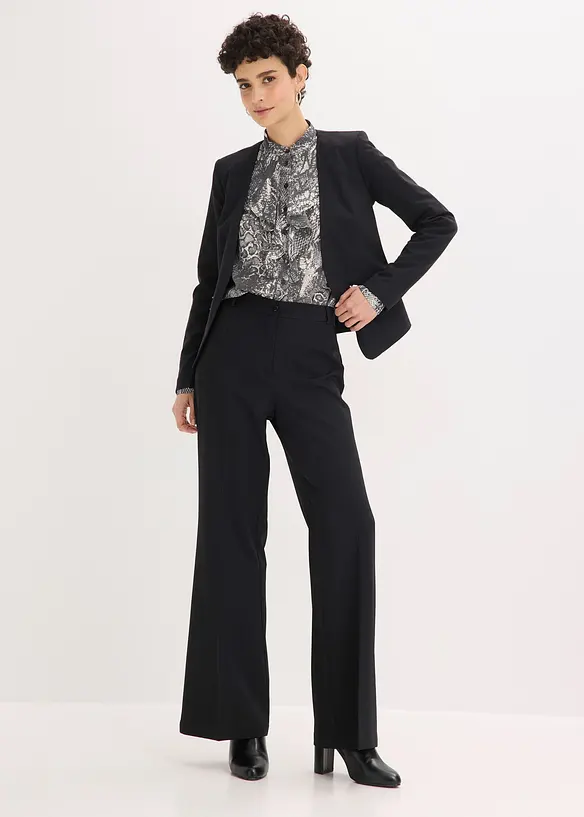 Camicetta di chiffon con volant, bonprix