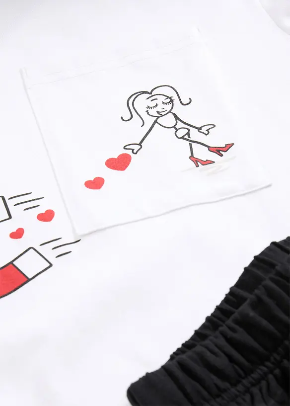 Pigiama estivo in cotone morbido, bonprix