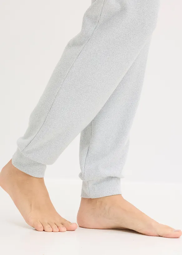 Tuta da casa in morbido jersey waffle, bonprix