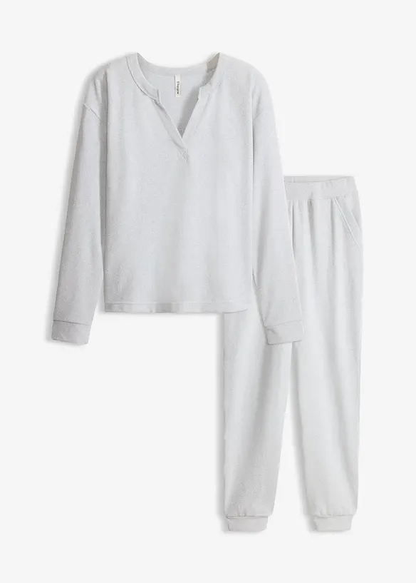 Tuta da casa in morbido jersey waffle, bonprix