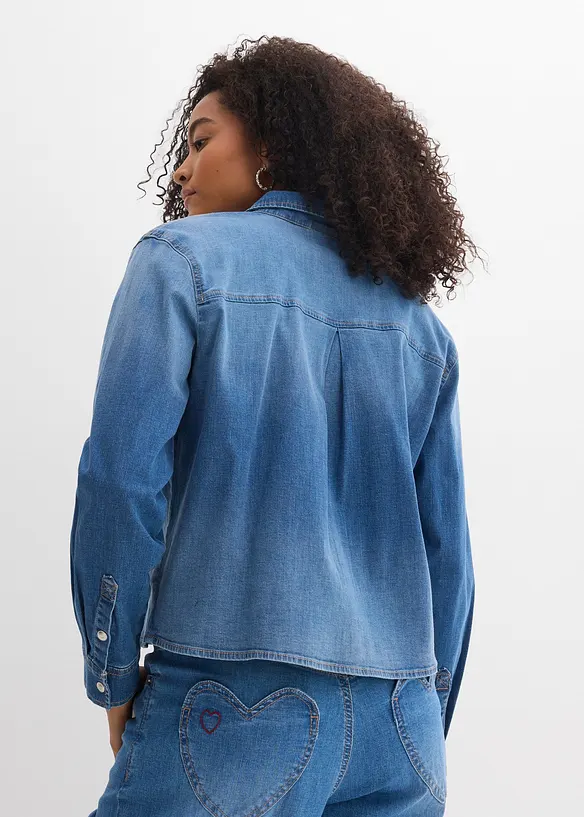 Camicia in jeans con cotone biologico, bonprix