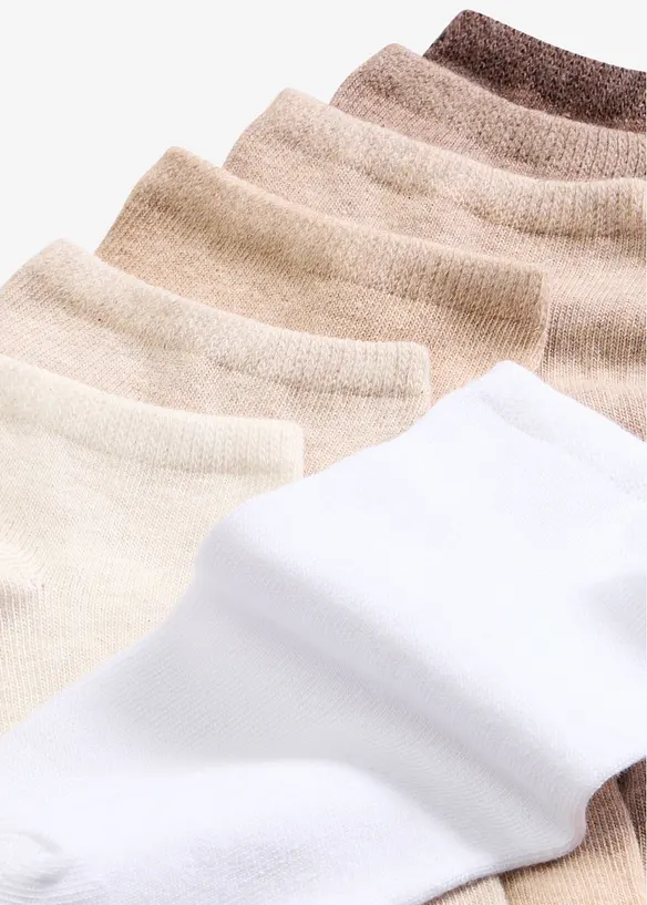 Calzini per sneakers con cotone biologico (pacco da 8 paia), bonprix