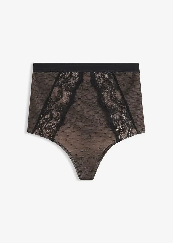 Perizoma modellante con pizzo e effetto modellante medio, bonprix