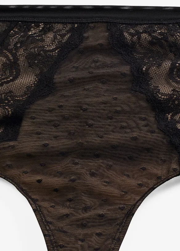 Perizoma modellante con pizzo e effetto modellante medio, bonprix