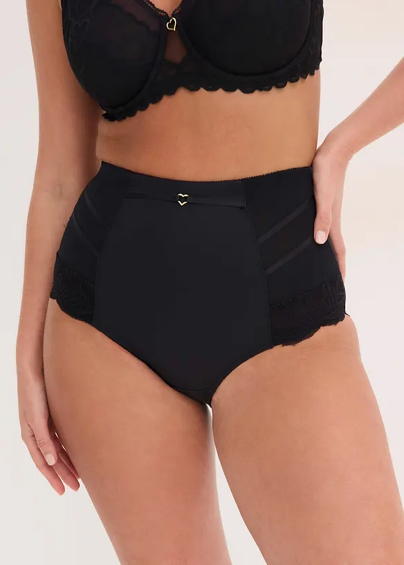 Slip con pizzo ed effetto modellante medio, bonprix