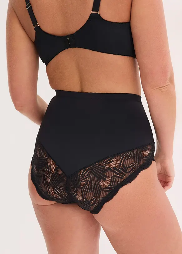 Slip con pizzo ed effetto modellante medio, bonprix