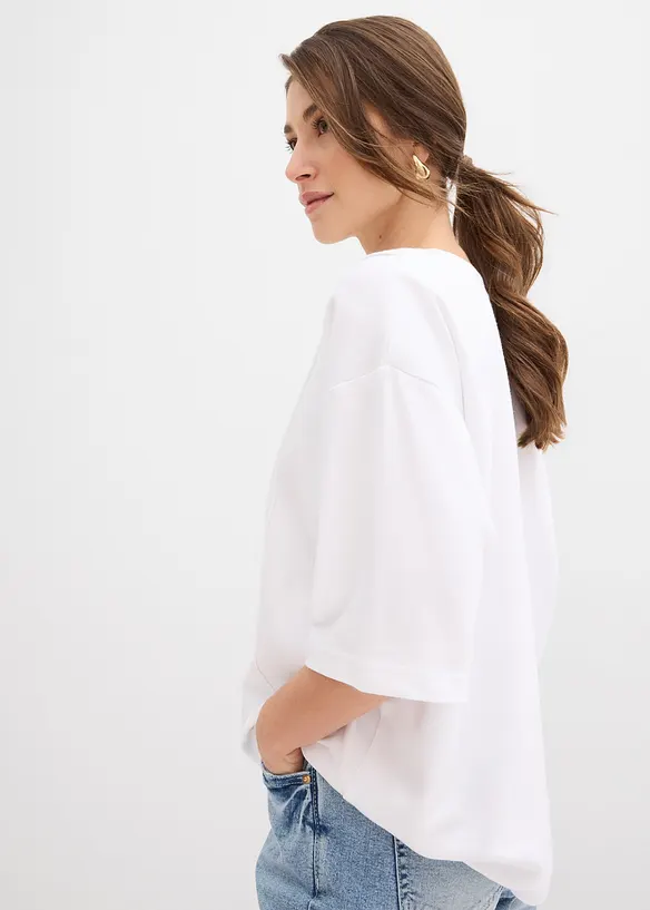 Maxi maglia in puro cotone biologico, bonprix