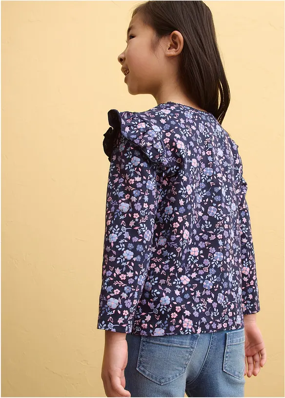 Maglia a maniche lunghe in puro cotone biologico (pacco da 3), bonprix